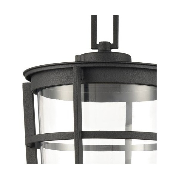 Crofton 18'' High 1-Light Outdoor Post Light - Charcoal